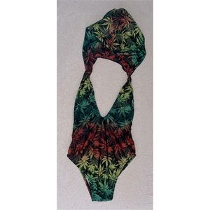 Fashion swimsuit with hoodie